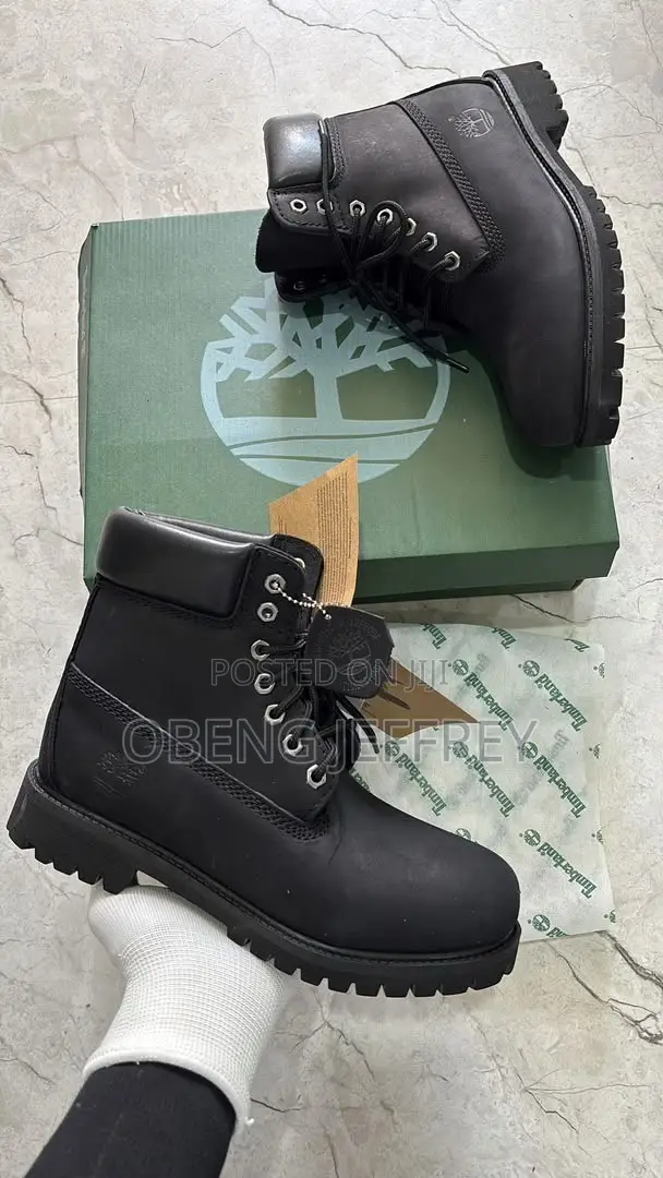 Original Timberland Waterproof Boots - Triple Black - 1