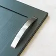 2x Brushed Nickel Cabinet Strap Handles (160mm) - 1