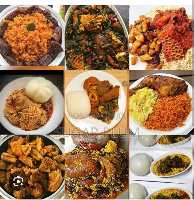 Nigerian Foods and Fruit Salad - 1