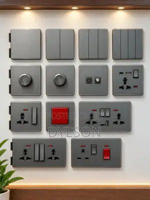 T6 Grey Electrical Socket