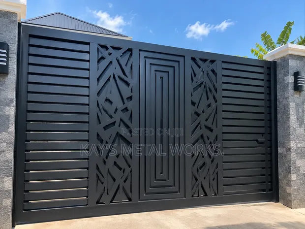 Modern Metal Security Gate - Custom Design - 1