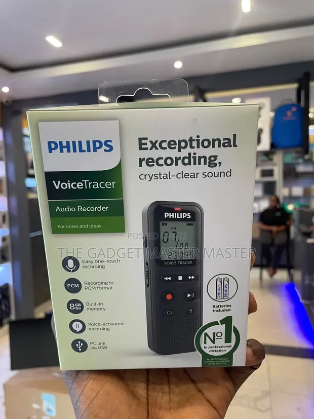 Philips DVT1160 VoiceTracer Audio Recorder - 1