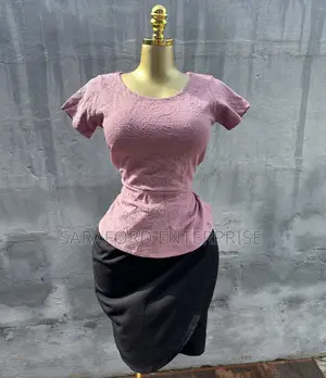 Black Skirt and Top Set