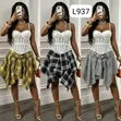 Two-Piece Corset Top and Luxury Skirt - 1