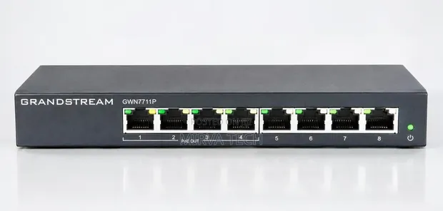 Grandstream GWN7711P 8-Port Gigabit PoE+ Managed Switch - 1