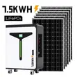 7.68kWh LiFePO4 All-in-One Solar Energy Storage + 5 Panels - 1