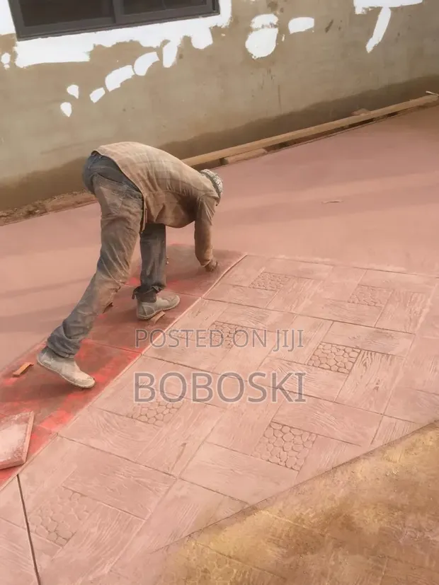 Terracotta Colour Stamp Concrete Service - 1