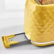 Yellow Diamond Textured Kettle & 2-Slice Toaster Set - 2