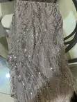 Luxury Beaded Lace Fabric (4 Yards) - 3
