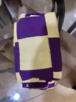 Handwoven Kente Fabric - Checkerboard Design - 4