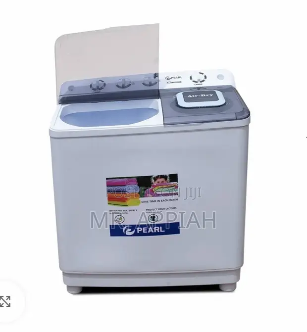 Pearl 7kg Twin Tub Washing Machine (White) - 1