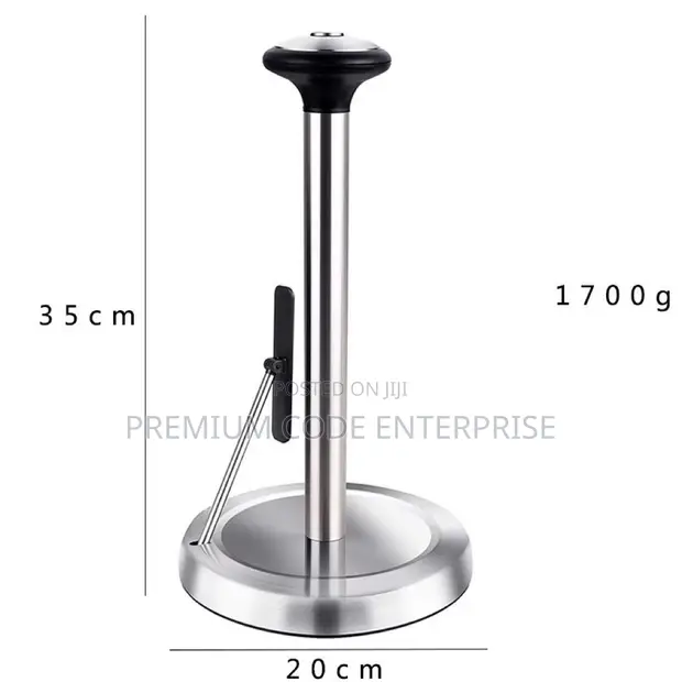 Jumbo Tissue Holder with Phone Shelf - Stainless Steel - 1