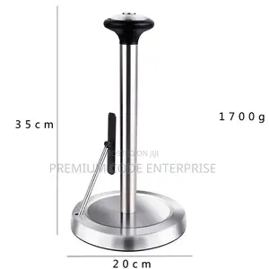 Jumbo Tissue Holder with Phone Shelf - Stainless Steel