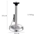 Jumbo Tissue Holder with Phone Shelf - Stainless Steel - 1