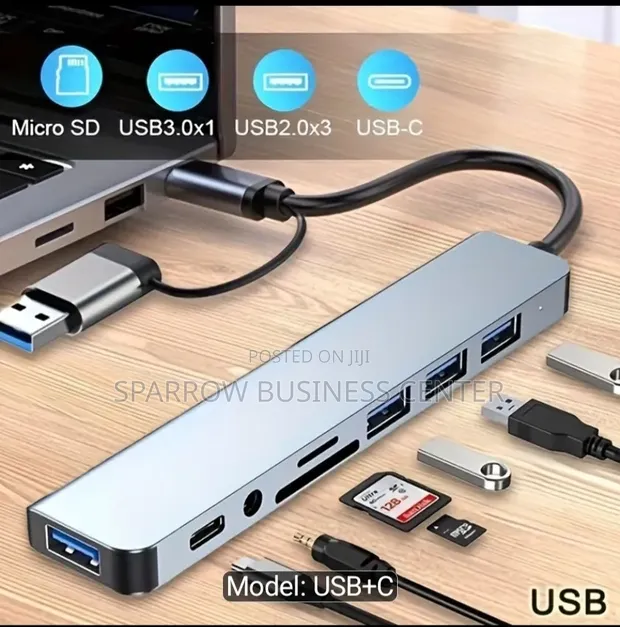 8-in-1 USB Type-C Adapter - 1