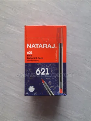 Nataraj Ballpoint Pen - Red (50 Pieces)
