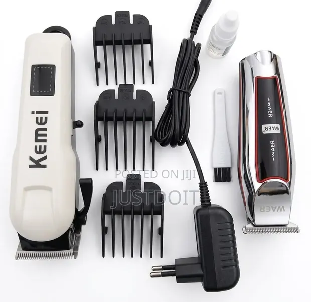 Kemei 2-in-1 Clipper and Trimmer Bundle - 1