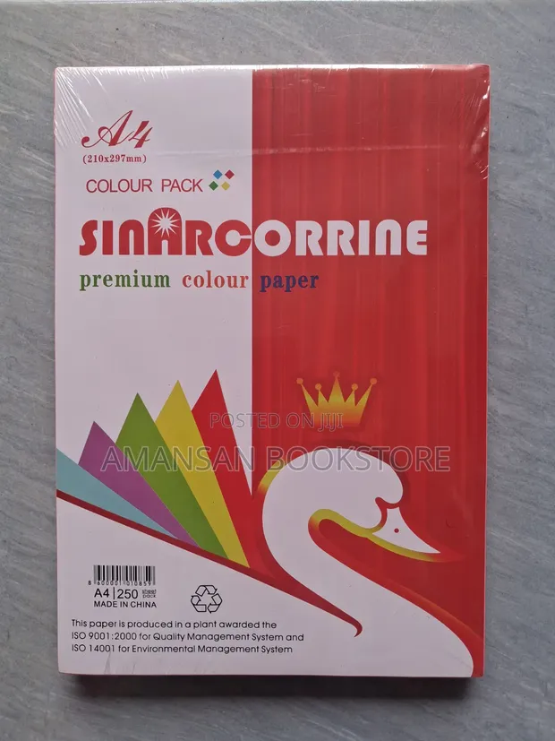 A4 Sinarcorrine Premium Colour Paper (250 Sheets) - 1
