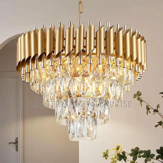 Ecoo Iceglass 400mm Chandelier Light - 1