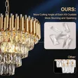 Ecoo Iceglass 400mm Chandelier Light - 2