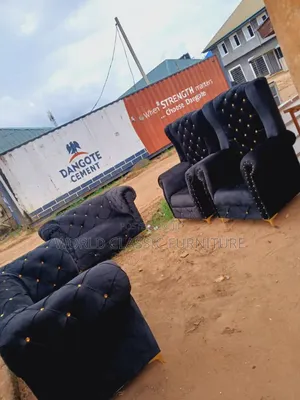 Luxury Velvet Chesterfield Sofa Set