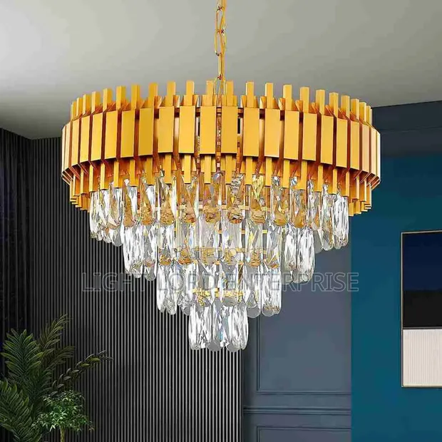 Rose Gold Crystal Chandelier (400mm/500mm) - 1