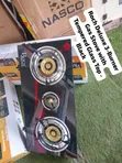 Roch Deluxe 3-Burner Gas Cooker - Black Tempered Glass - 2