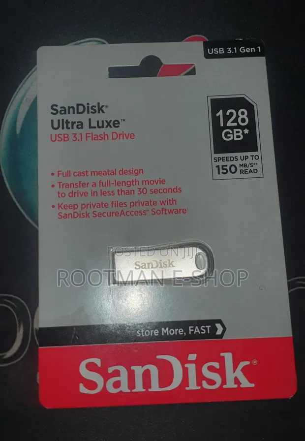 SanDisk Ultra Luxe USB 3.1 Flash Drive 128GB - 1