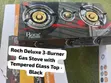 Roch Deluxe 3-Burner Gas Cooker with Tempered Glass Top - 1