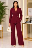 Elegant Women's Blazer Suit Set - 2