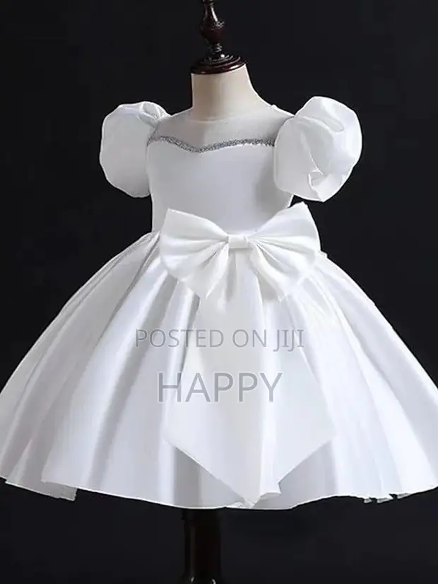 George White Dress for Girls - 1