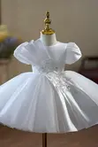 George White Dress for Girls - 3