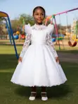 George White Dress for Girls - 5