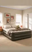 Royal Comfort Heavy Duty Luxury Double Air Mattress with Inbuilt Pump - 1