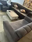 VIG Furniture Gray Triangular Sofa - 1
