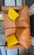 2-in-1 Burnt Orange Sofa Set - 2