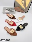 New Balance Slippers - Women's Black Leather - 2