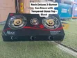 Roch Deluxe 3-Burner Gas Cooker - Black - 1