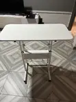 Adjustable Movable Laptop/Computer Desk with Shelves & Wheels - 3
