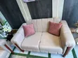 2-in-1 Cream Sofa Set - 3