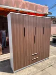 Wood-Mode 3-in-1 Triple Wardrobe - Coffee Brown - 1