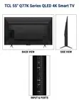 TCL 55" Q77K Series 4K UHD QLED Smart TV (2025 Model) - 2