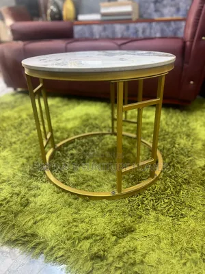 Royal Comfort Round Center Table - Gold