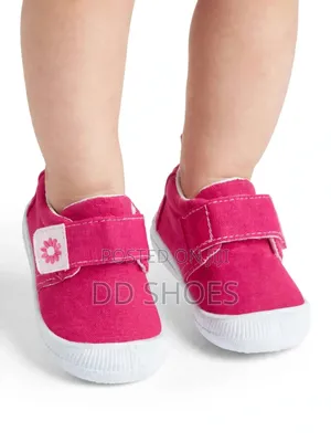 Baby Girl Hot Pink Canvas Shoes