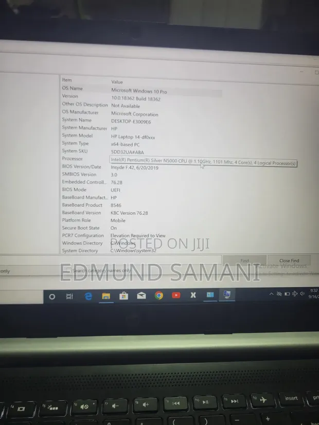 HP 14-dq1025cl Laptop - Intel Pentium, 64GB RAM, 48GB eMMC - 1