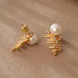 Hypoallergenic Pearl Classy Earrings - 2