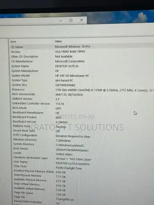 HP 290 G9 Desktop Computer - Intel Core i5, 8GB RAM, 500GB Storage