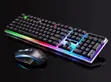 T315 Professional LED Wired Gaming Keyboard and Mouse Combo - 1