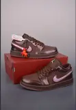 Air Jordan 1 Low SE "Valentine's Day Chocolate" Sneakers - 1