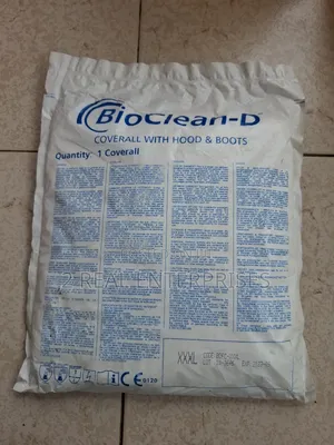 BioClean-D Non-Sterile Coverall with Hood & Integrated Boots (XXXL)